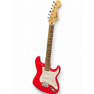 Used 2022 Squier Affinity Stratocaster Red Solid Body Electric Guitar