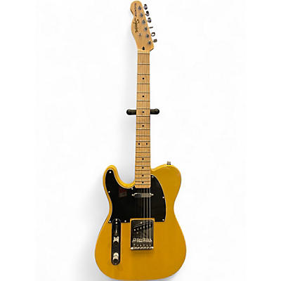 SQUIER Affinity Tele イエロー ストラップ、スタンド付き