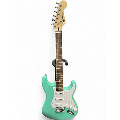 Used 2022 Squier Bullet Stratocaster Hardtail Seafoam Green Solid Body Electric Guitar