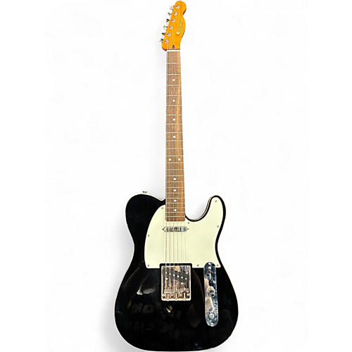 Used 2022 Squier Classic Vibe Baritone Custom Telecaster Black Baritone Guitars Black