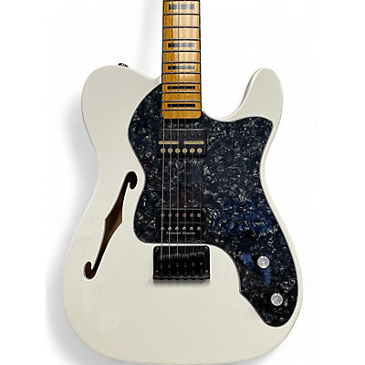 Squier Used 2022 Squier Classic Vibe Telecaster Thinline Arctic White Hollow Body Electric Guitar