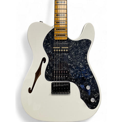 Squier Used 2022 Squier Classic Vibe Telecaster Thinline Arctic White Hollow Body Electric Guitar Arctic White