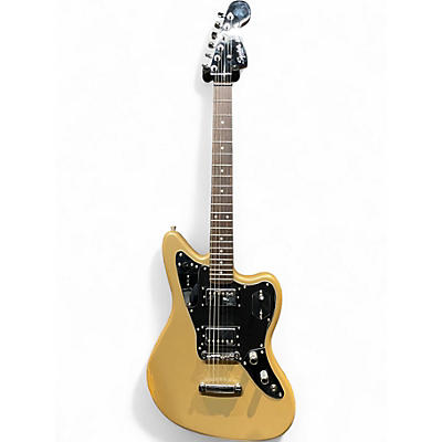 Used 2022 Squier Contemporary Jaguar HH ST Shoreline Gold Solid Body Electric Guitar