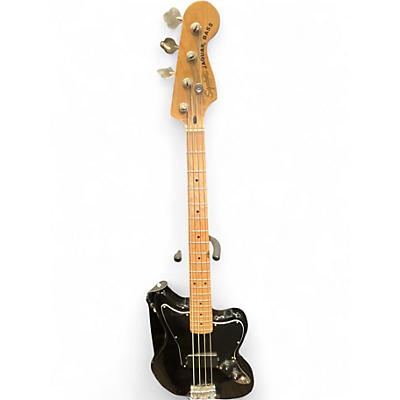 Used 2022 Squier Jaguar Black Electric Bass Guitar
