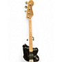 Used 2022 Squier Jaguar Black Electric Bass Guitar Black