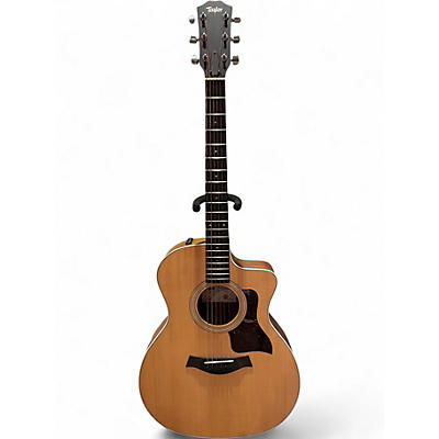 Used 2022 Taylor 214CE Natural Acoustic Electric Guitar