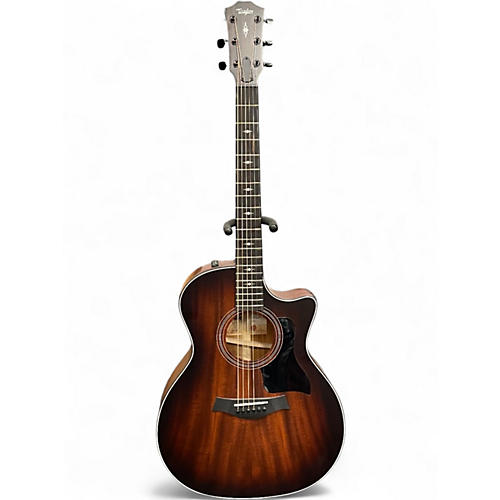 Used 2022 Taylor 324CE V-Class Shaded Edge Burst Acoustic Electric Guitar Shaded Edge Burst
