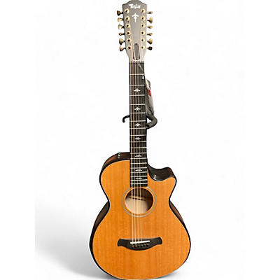 Taylor Used 2022 Taylor Builder's Edition 652ce V-Class 12-String Grand Concert Natural 12 String Acoustic Electric Guitar