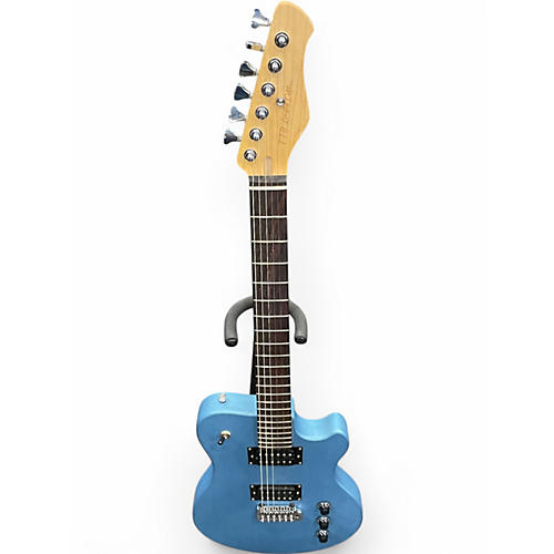 Used 2022 Ttg CHALLENGER Blue Solid Body Electric Guitar Blue