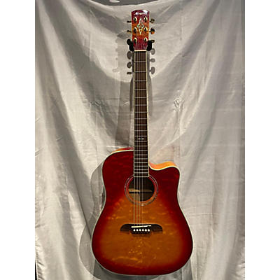 Used 2023 Alverez FDT243CCSBU RED / ORANGE Acoustic Guitar