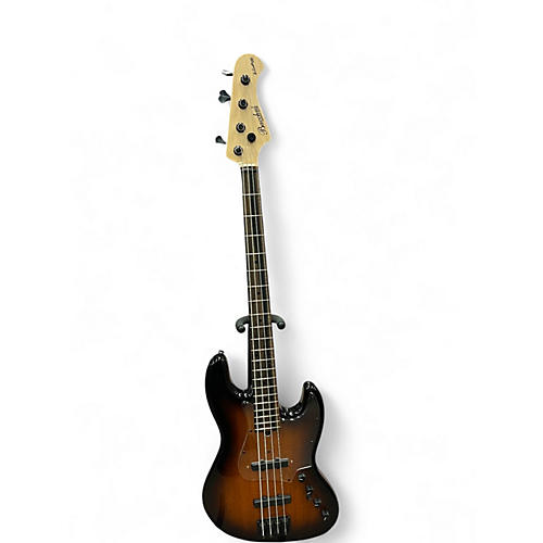 Used 2023 Bacchus woodline 417AC 2 Color Sunburst Electric Bass Guitar 2 Color Sunburst