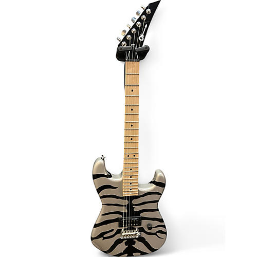 Used 2023 Charvel Super Stock SD1 San Dimas Silver Bengal Solid Body Electric Guitar Silver Bengal