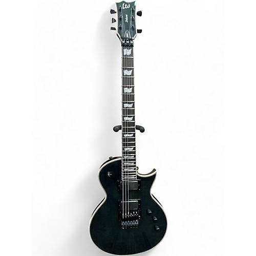 ESP Used 2023 ESP LTD EC1000 Deluxe Transparent Black Solid Body Electric Guitar Transparent Black