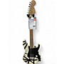 Used 2023 EVH Striped Series '78 Eruption White with Black Stripes Relic Solid Body Electric Guitar White with Black Stripes Relic