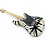 Used 2023 EVH Striped Series Black and White Solid Body Electric Guitar Black and White