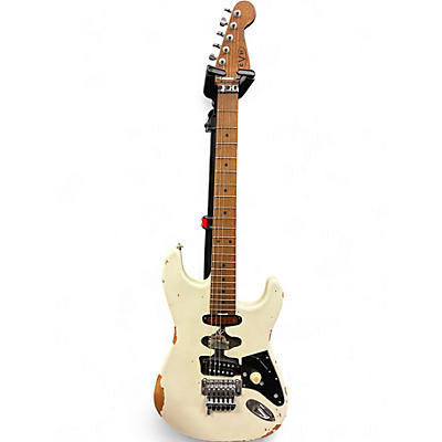 Used 2023 EVH frankenstein series relic white Solid Body Electric Guitar
