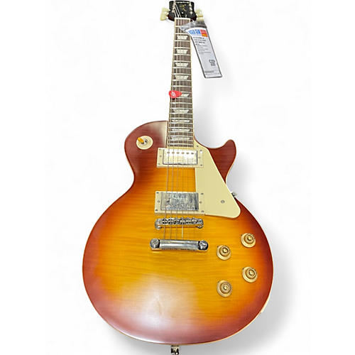 Used 2023 Epiphone 1959 Reissue Les Paul Standard Cherry Sunburst Solid Body Electric Guitar Cherry Sunburst