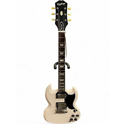 Used 2023 Epiphone 50th Anniversary 1961 Reissue SG Special AGED CLASSIC WHITE Solid Body Electric Guitar