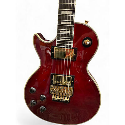 Used 2023 Epiphone Alex Lifeson Les Paul Custom Axcess Left-Handed  Ruby quilt maple veneer Electric Guitar