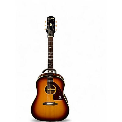 Used 2023 Epiphone FT79 TEXAN Sunburst Acoustic Electric Guitar