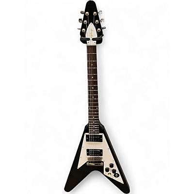 Used 2023 Epiphone Kirk Hammett 1979 Flying V Ebony Solid Body Electric Guitar