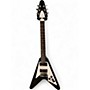 Used 2023 Epiphone Kirk Hammett 1979 Flying V Ebony Solid Body Electric Guitar Ebony