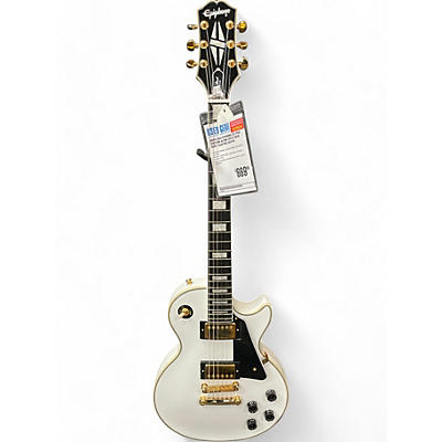 Epiphone Used 2023 Epiphone Les Paul Custom Alpine White Solid Body Electric Guitar