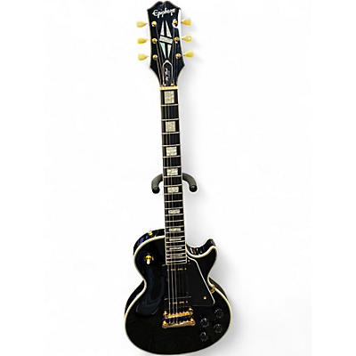 Used 2023 Epiphone Les Paul Custom Black Solid Body Electric Guitar