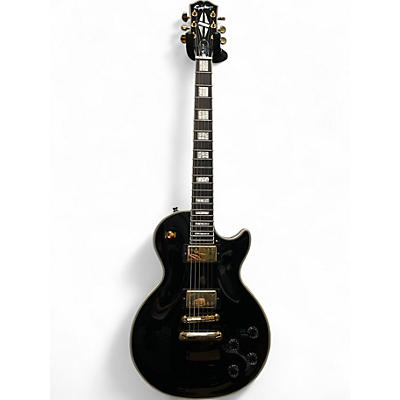 Used 2023 Epiphone Les Paul Custom Ebony Solid Body Electric Guitar