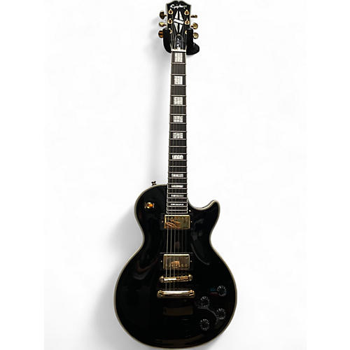 Used 2023 Epiphone Les Paul Custom Ebony Solid Body Electric Guitar Ebony