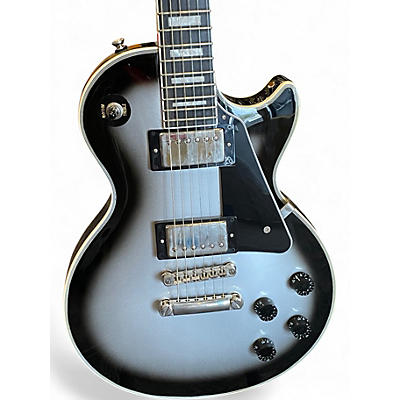 Used 2023 Epiphone Les Paul Custom Silverburst Solid Body Electric Guitar
