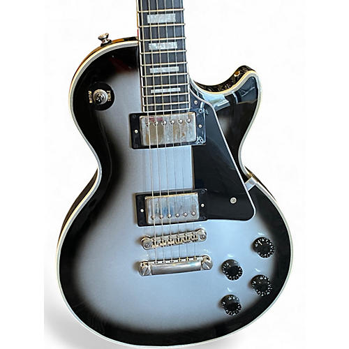 Used 2023 Epiphone Les Paul Custom Silverburst Solid Body Electric Guitar Silverburst