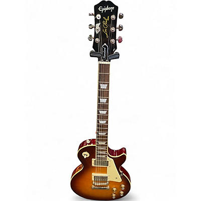 Used 2023 Epiphone Les Paul Standard Iced Tea Solid Body Electric Guitar