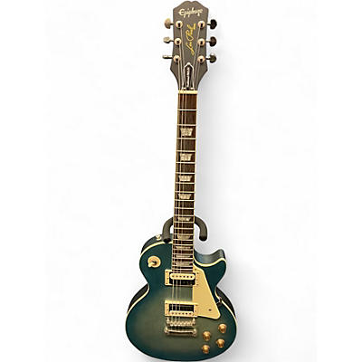 Used 2023 Epiphone Les Paul Traditional Pro IV Worn Pacific Blue Solid Body Electric Guitar