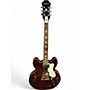 Used 2023 Epiphone Noel Gallagher Riviera Burgundy Hollow Body Electric Guitar Burgundy