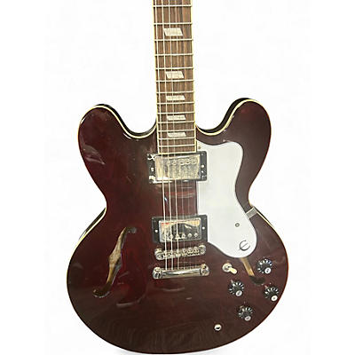Used 2023 Epiphone Noel Gallagher Riviera DARK WINE RED  Hollow Body Electric Guitar