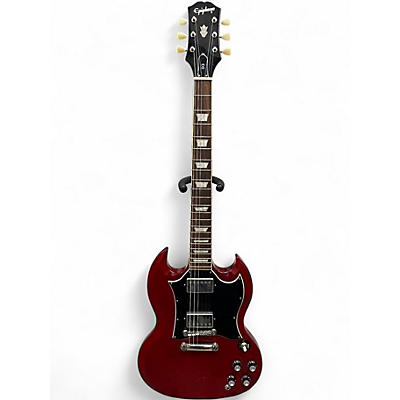 Used 2023 Epiphone SG Standard Cherry Solid Body Electric Guitar