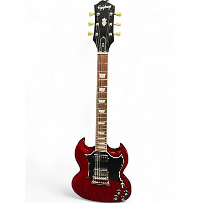 Used 2023 Epiphone SG Standard Cherry Solid Body Electric Guitar