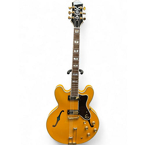 Used 2023 Epiphone Sheraton Blonde Hollow Body Electric Guitar Blonde