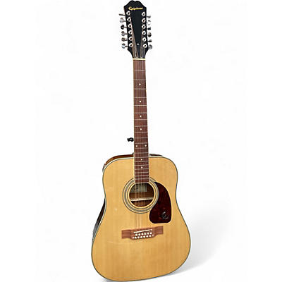 Used 2023 Epiphone Songmaker DR-212 Natural 12 String Acoustic Guitar