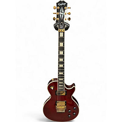 Used 2023 Epiphone alex lifeson les paul axcess WINE RED Solid Body Electric Guitar