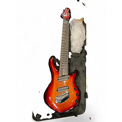 Used 2023 Ernie Ball Music Man Majesty 8 Lava Burst Solid Body Electric Guitar
