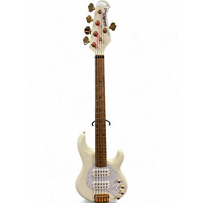 Used 2023 Ernie Ball Music Man StingRay 5 Special HH Ivory White Electric Bass Guitar