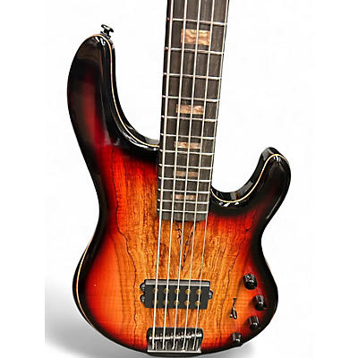 Used 2023 Ernie Ball Music Man Stingray 35th anniversary Spalted Sunburst Electric Bass Guitar
