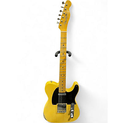 Used 2023 Fender 1950 DBL Esquire Relic Reissue Butterscotch Blonde Solid Body Electric Guitar