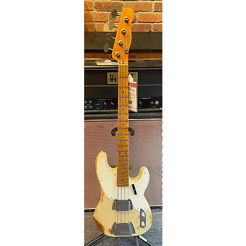 Fender Used 2023 Fender 1955 Precision Heavy Relic Vintage Blonde Electric Bass Guitar Vintage Blonde