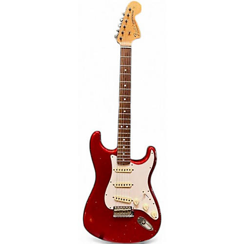 Used 2023 Fender 1969 MSTRBLT GREG FESSLER  JRN REL STRAT Candy Apple Red Solid Body Electric Guitar Candy Apple Red