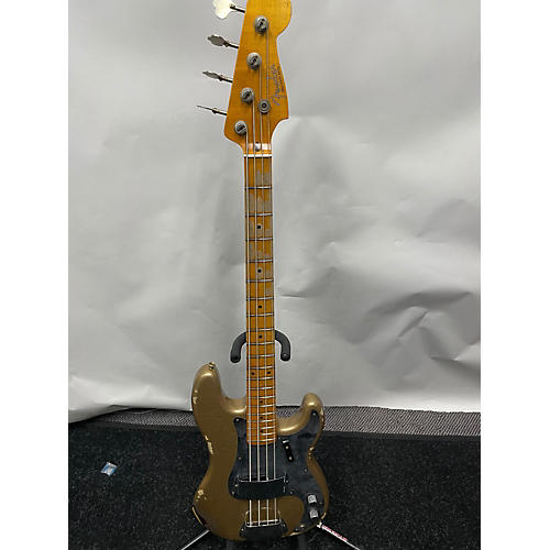 Fender Used 2023 Fender 58 PBass Relic Shoreline GoldTop Color 3 Tone Sunburst Bottom Color Electric Bass Guitar Shoreline GoldTop Color 3 Tone Sunburst Bottom color