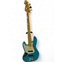 Used 2023 Fender AMERICAN PROFESSIONAL II JAZZ BASS LEFT HANDED Miami Blue Electric Bass Guitar Miami Blue