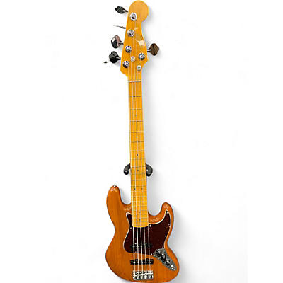 Used 2023 Fender AMERICAN PROFESSIONAL II JAZZ V ROASTED PINE Electric Bass Guitar